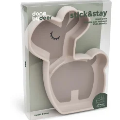 Kinderborden*Done By Deer Silicone Stick&Stay snackplate Lalee beige