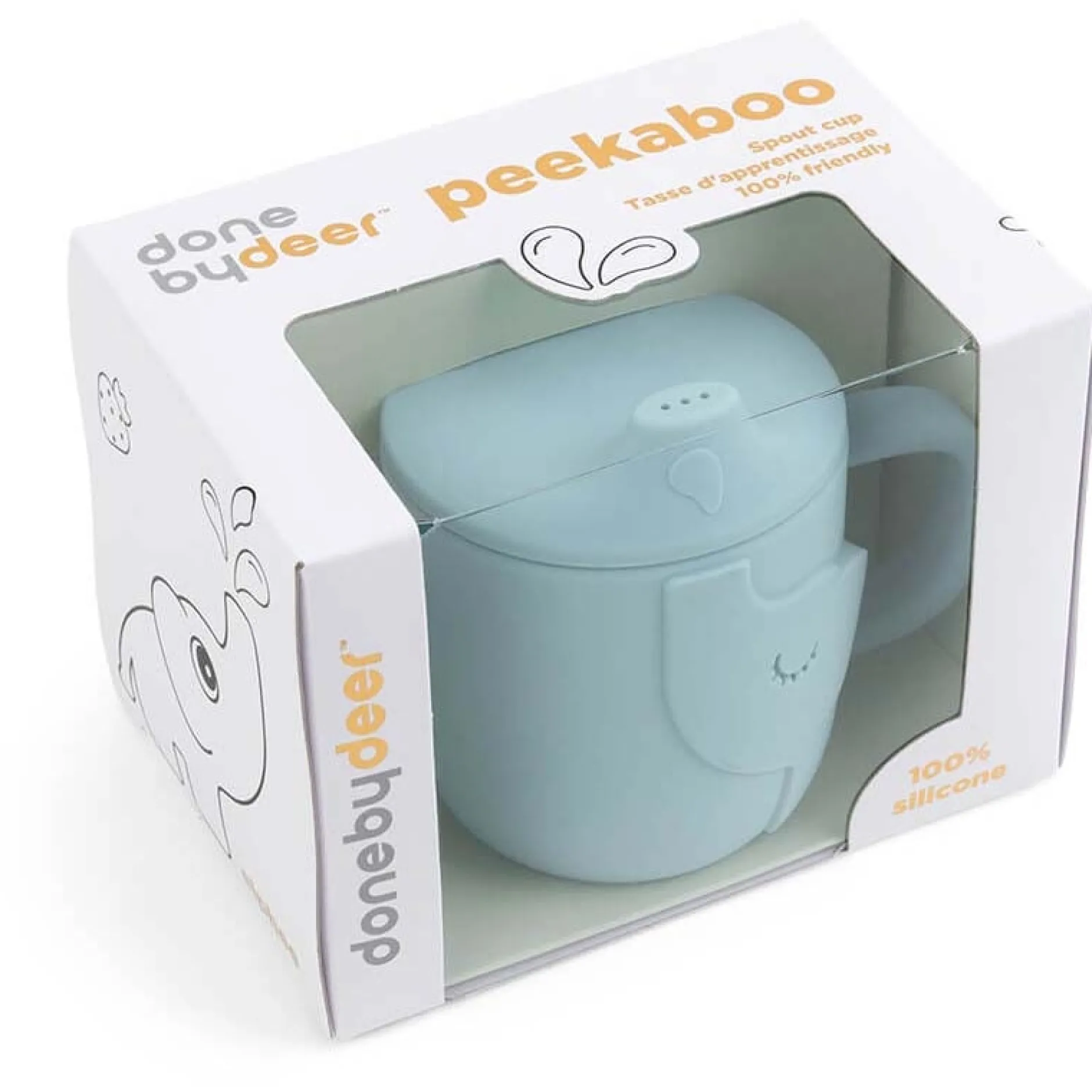 Drinkbekers*Done By Deer Tuitbeker Peekaboo Elphee blauw
