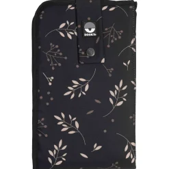 Luiertassen*Dooky 3 in 1 luiermat Romantic Leaves Black