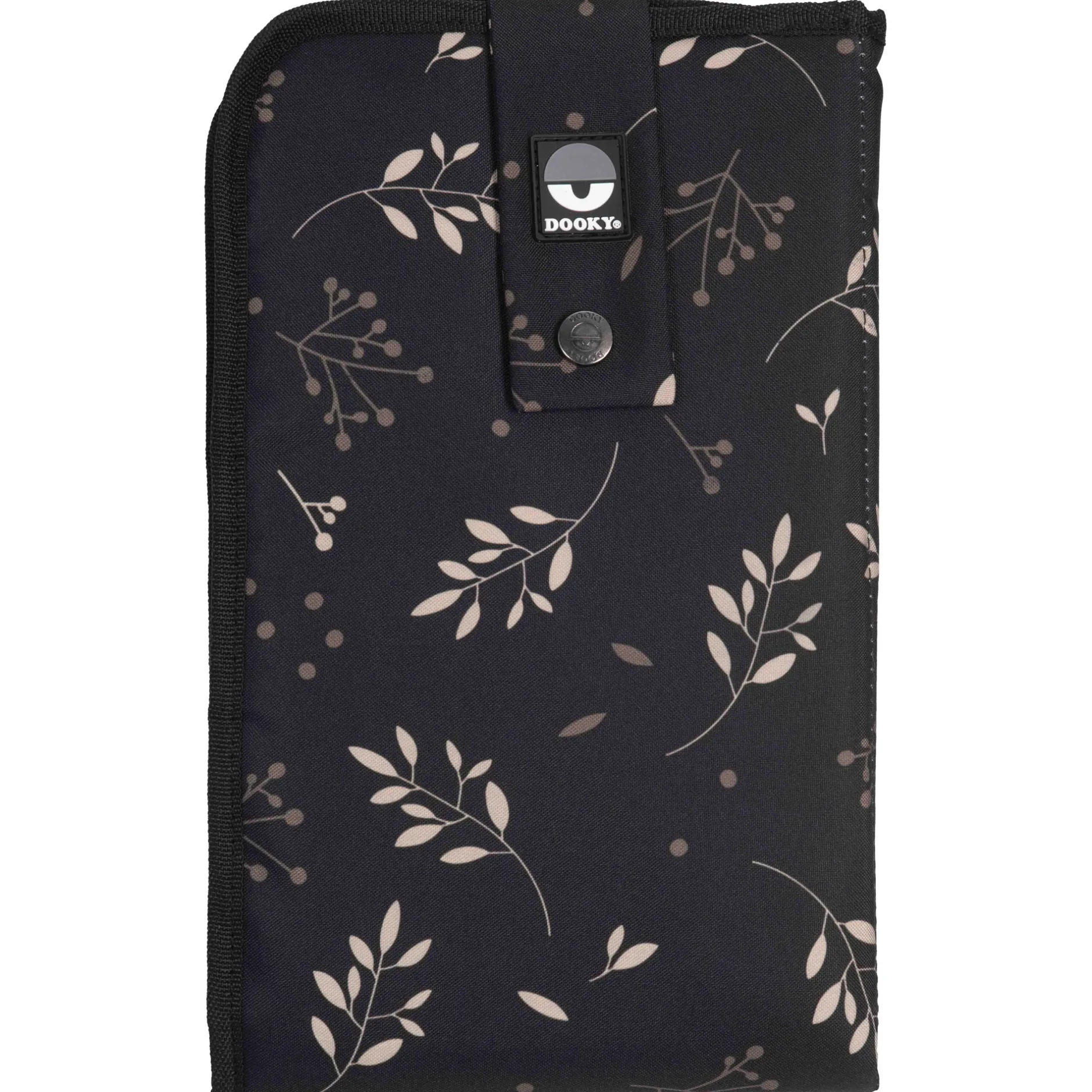 Luiertassen*Dooky 3 in 1 luiermat Romantic Leaves Black