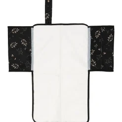 Luiertassen*Dooky 3 in 1 luiermat Romantic Leaves Black