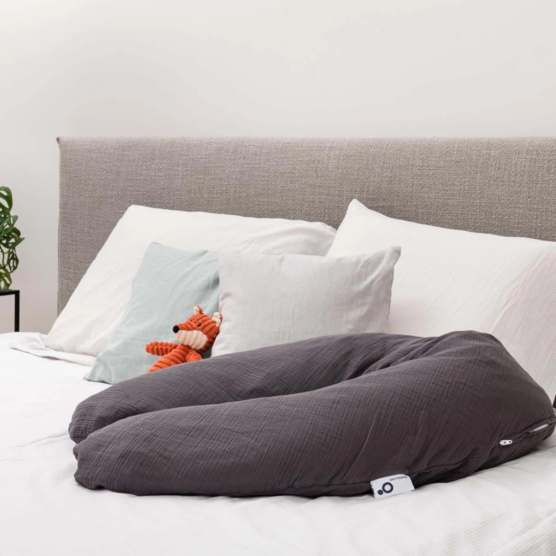 Voedingskussen & -Hoezen*Doomoo Comfy big kussen Tetra grijs