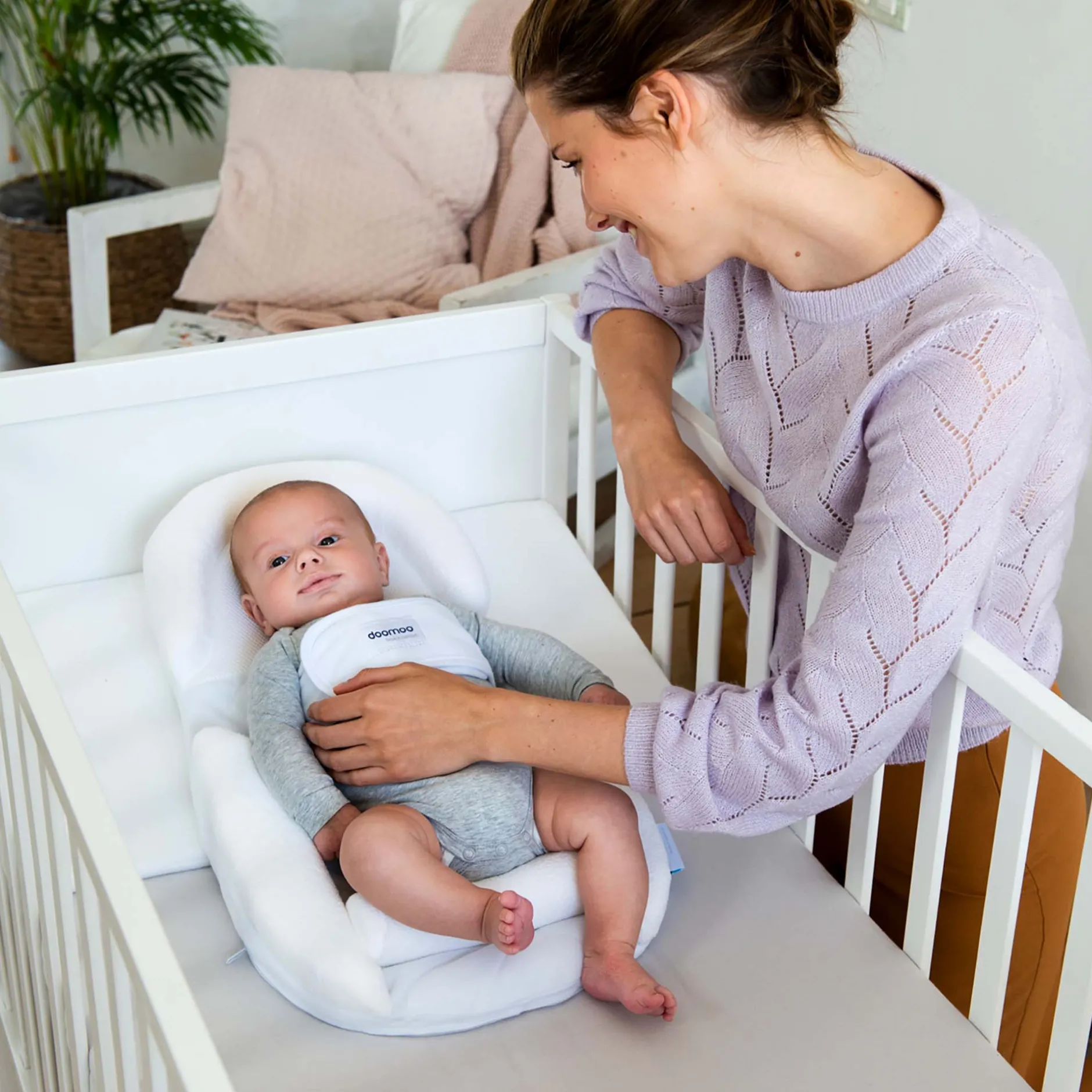 Veilig Slapen|Babynestjes*Doomoo Supreme Sleep Plus Babynestje Safran