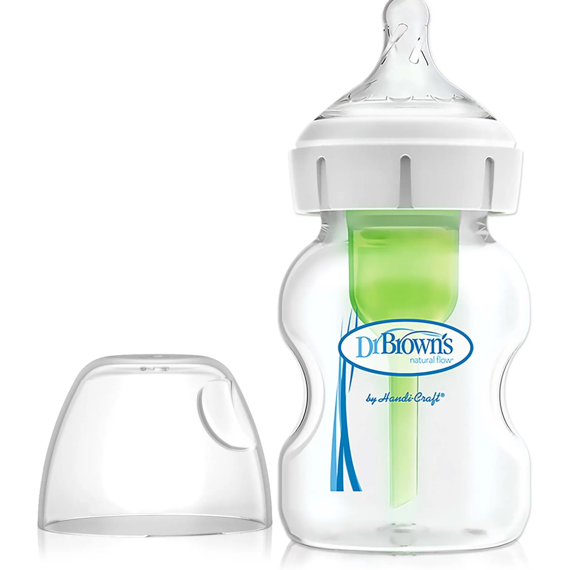 Flesjes*Dr. Brown's Options+ Brede halsfles 150ml transparant
