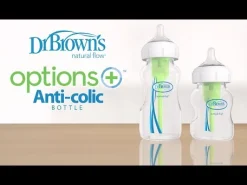 Flesjes*Dr. Brown's Options+ Brede halsfles 150ml transparant