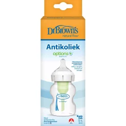 Flesjes*Dr. Brown's Options+ Brede halsfles 150ml transparant