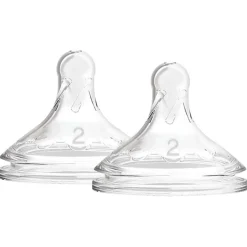 Flesspenen*Dr. Brown's Options+ speen Brede Halsfles - 2 stuks grijs