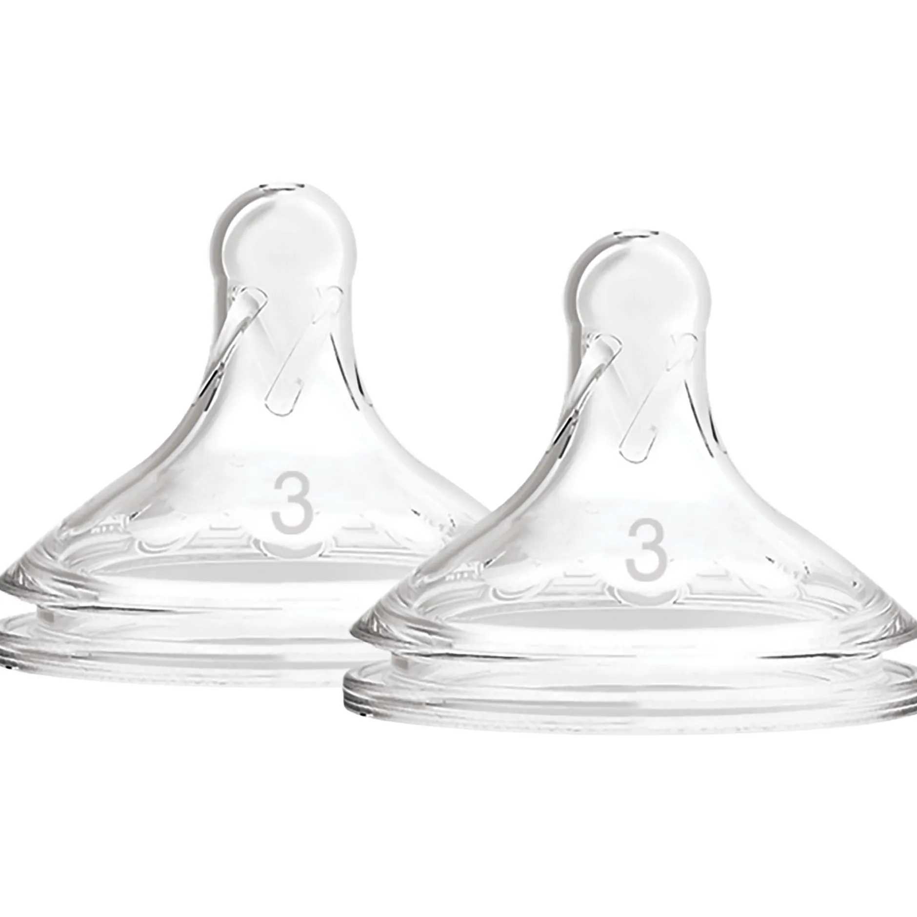 Flesspenen*Dr. Brown's Options+ speen fase 3 Brede Halsfles transparant