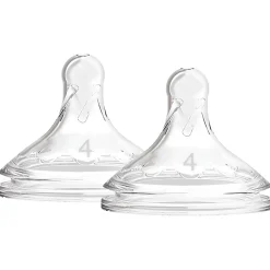 Flesspenen*Dr. Brown's Options+ speen fase 4 Brede Halsfles transparant