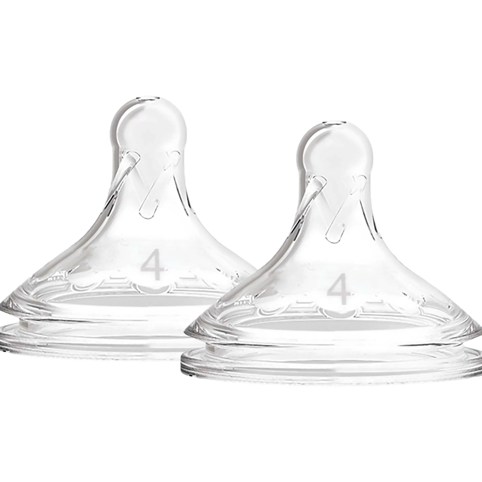 Flesspenen*Dr. Brown's Options+ speen fase 4 Brede Halsfles transparant