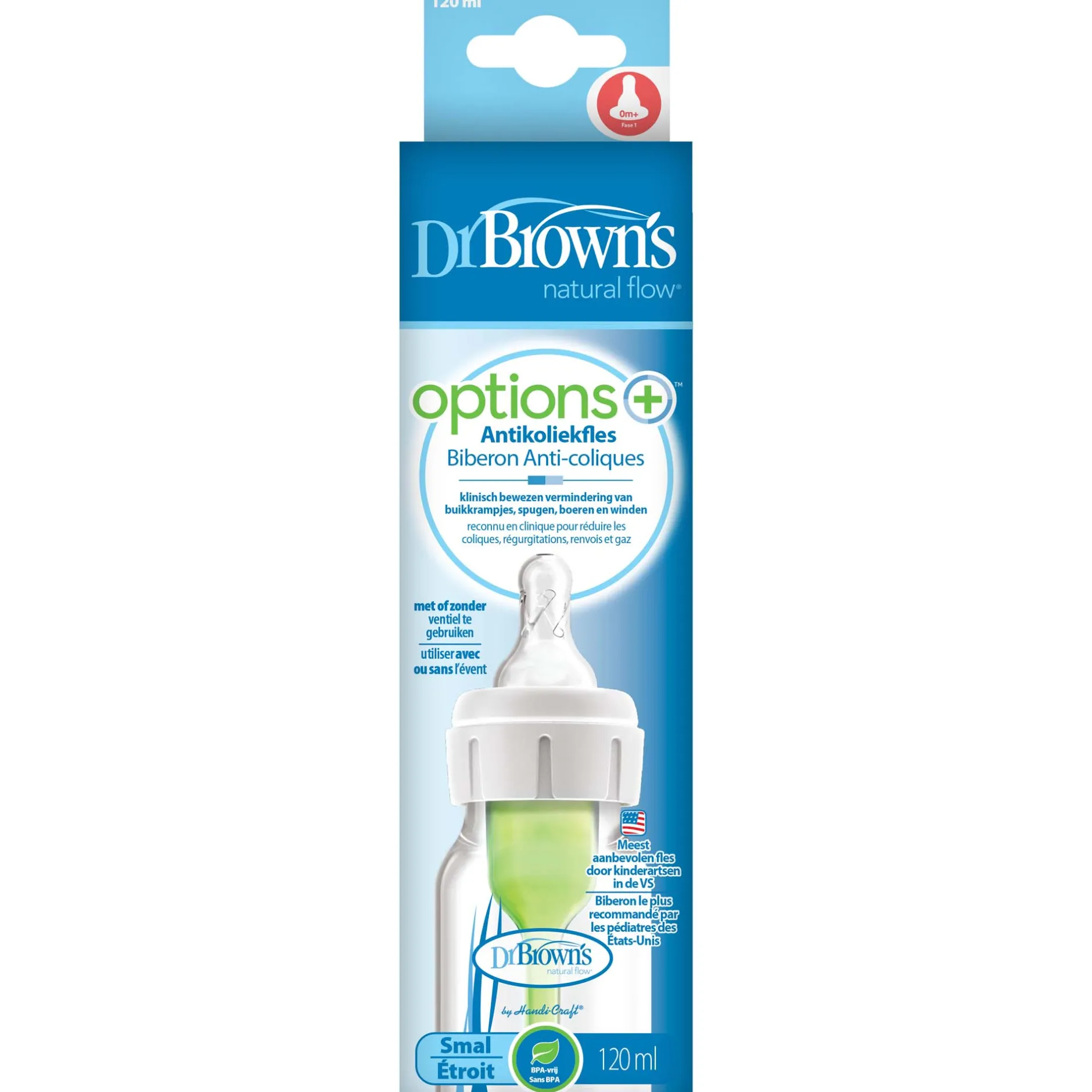Flesjes*Dr. Brown's Options+ Standaard halsfles 250ml transparant