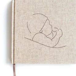 Feestartikelen|Invulboeken*Boeken Eerste jaar invulboek Beigebrown