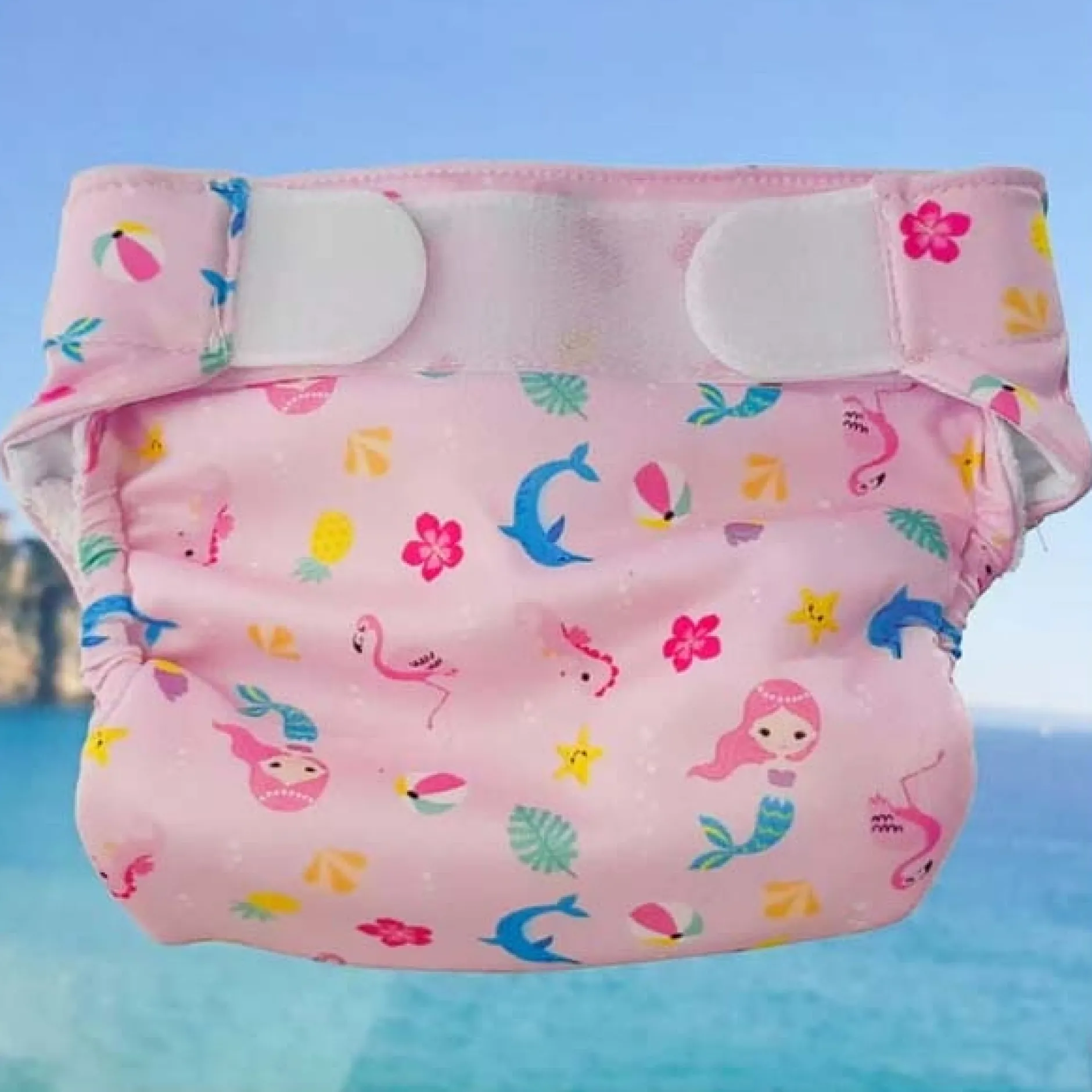 Zwembandjes*Div. Merken Freds Swim Academy wasbare zwemluier 9-16kg Pink