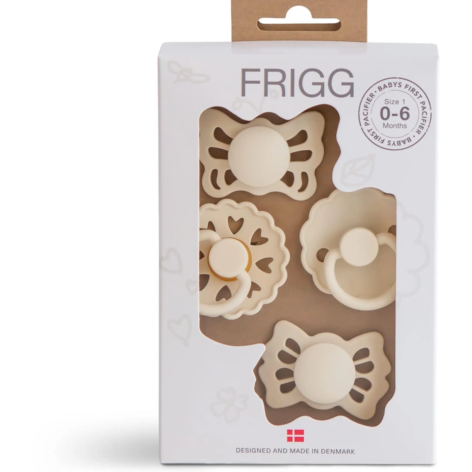Fopspenen|Fopspenen & Accessoires*Frigg baby's eeste fopspeen 4-pack Ecru