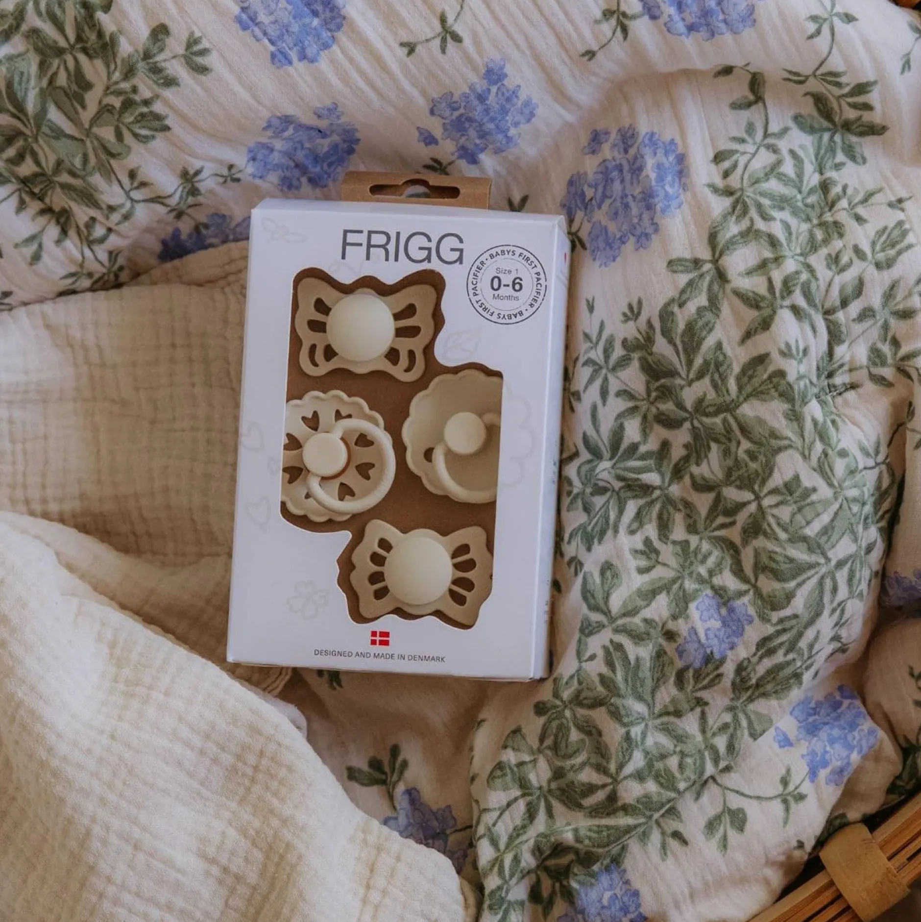 Fopspenen|Fopspenen & Accessoires*Frigg baby's eeste fopspeen 4-pack Ecru