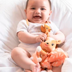 Feestartikelen|Kraamcadeaus*Sophie de Giraf Hertje FanFan giftset met knuffeldoekje Brown