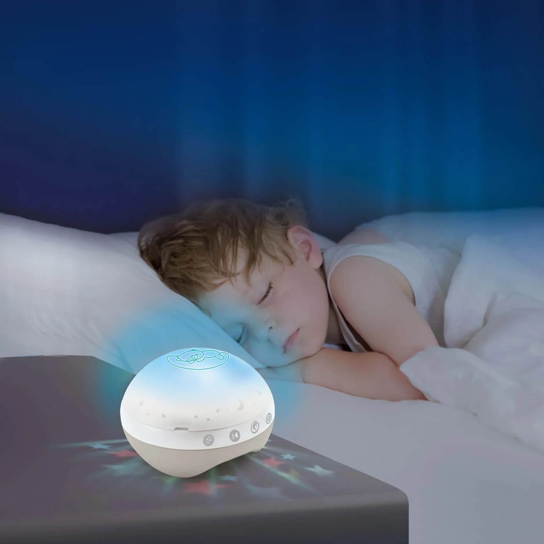 Muziekmobielen & Muziekdoosjes*Infantino 3-in-1 muziekmobiel en projector Beigebrown