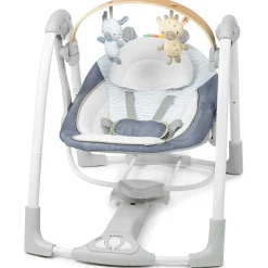 Schommelstoelen & Baby Swings*Ingenuity Swing'n Go wipstoel Blue