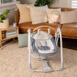 Schommelstoelen & Baby Swings*Ingenuity Swing'n Go wipstoel Blue
