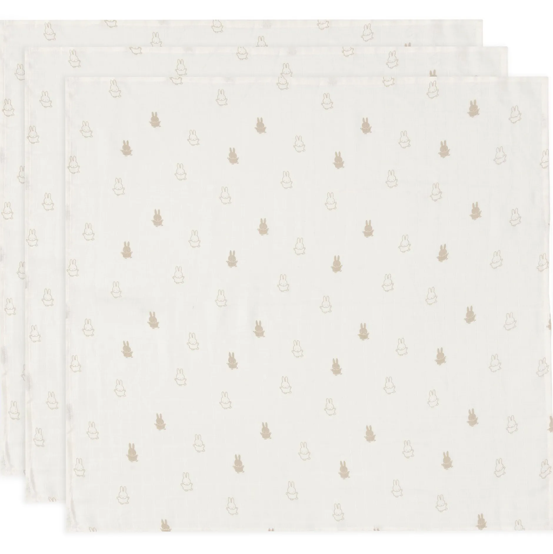 Doeken & Luiers*Jollein hydrofiele luier nijntje 3 pack beige