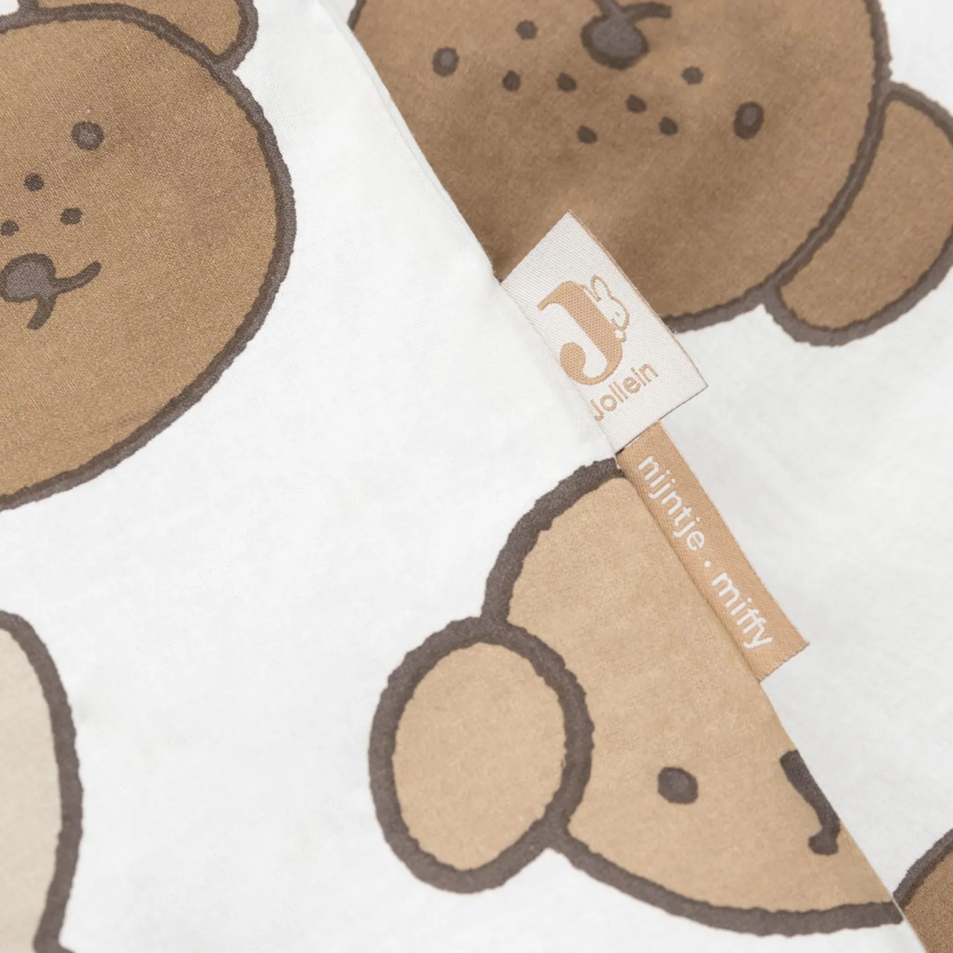 Dekbedovertrekken*Jollein junior dekbedovertrek beige