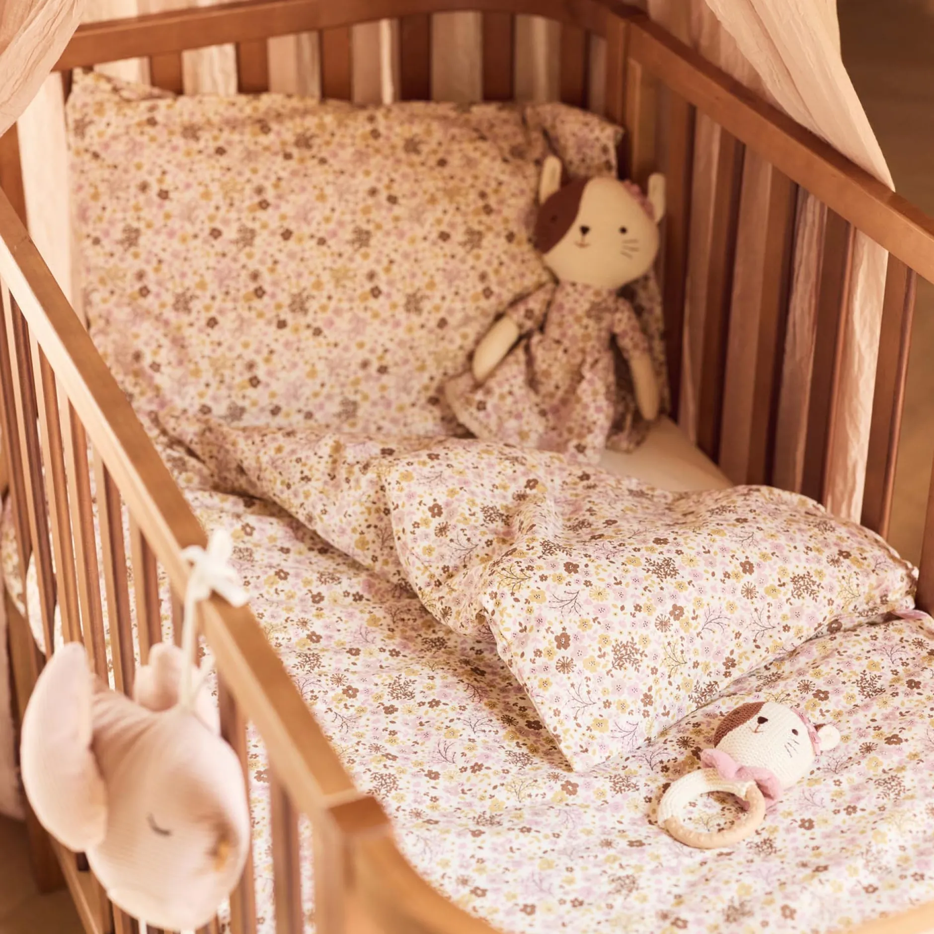 Dekbedovertrekken*Jollein junior dekbedovertrek beige