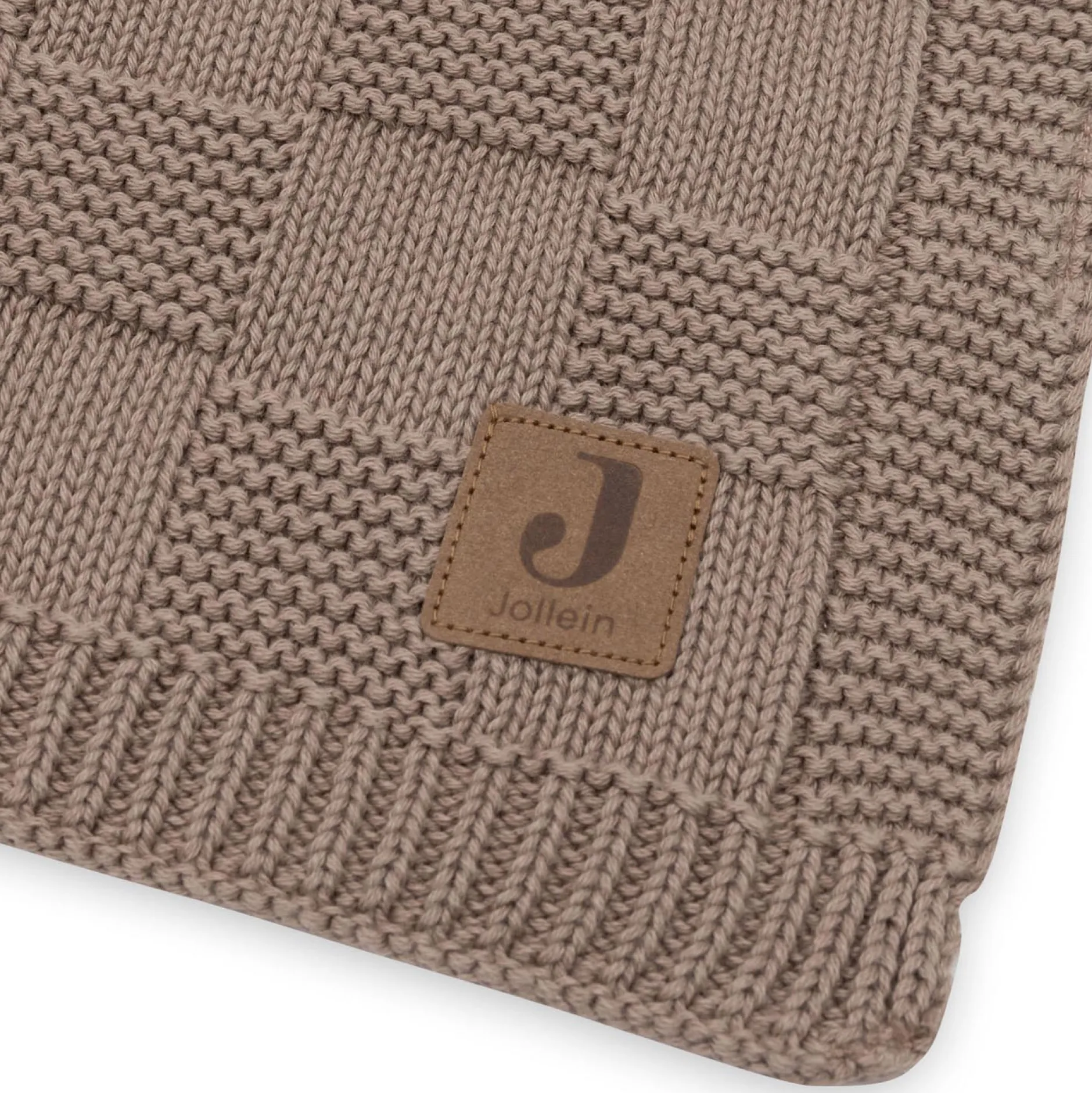 Dekens*Jollein ledikant deken milky coffee velvet bruin
