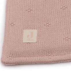 Dekens*Jollein ledikantdeken cosy knit roze