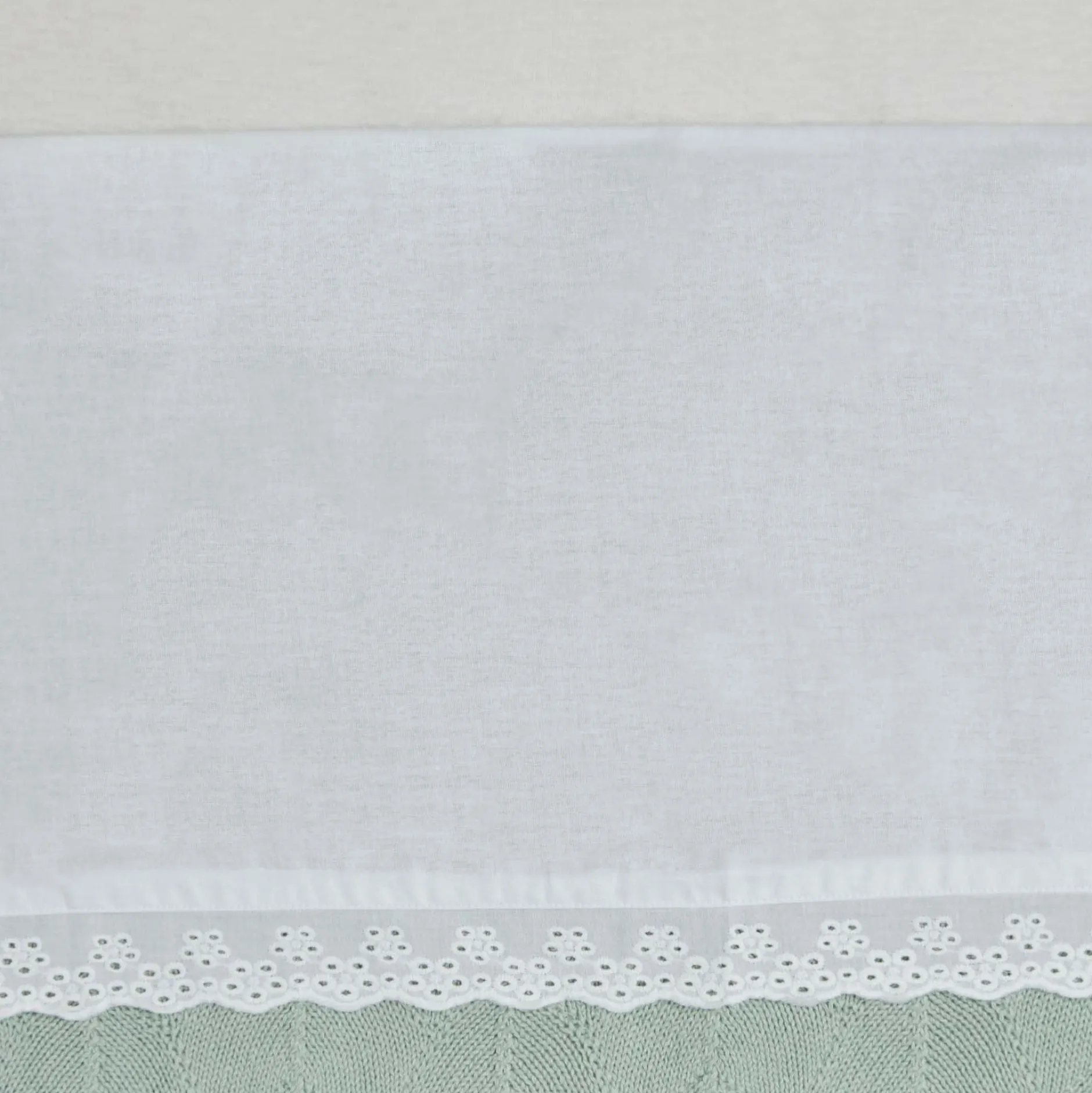 Lakens*Jollein ledikantlaken lace wit