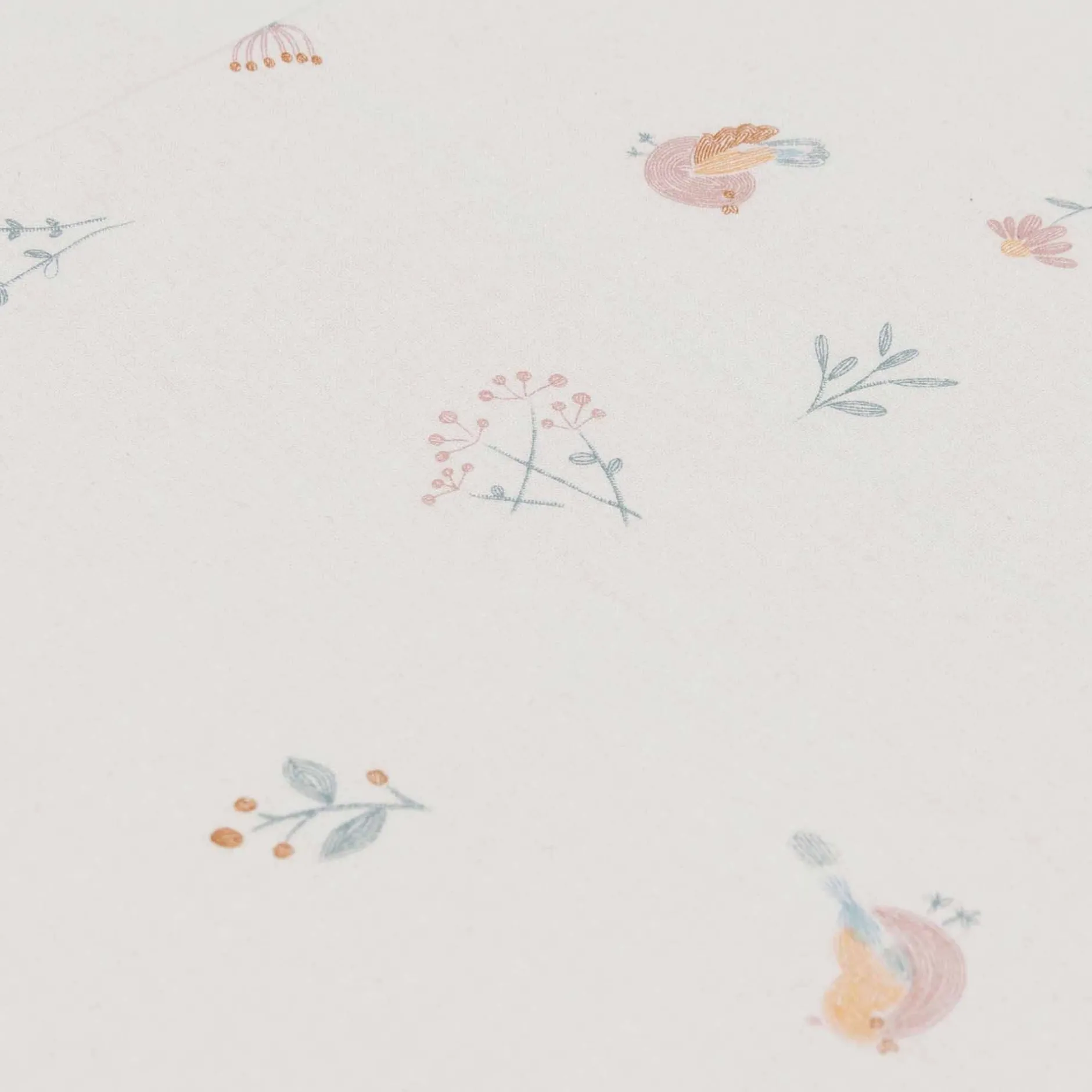 Lakens*Jollein ledikantlaken loverly birds wit