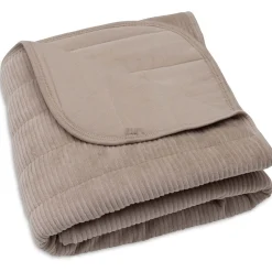Dekens*Jollein wieg deken Velvet Rib bruin