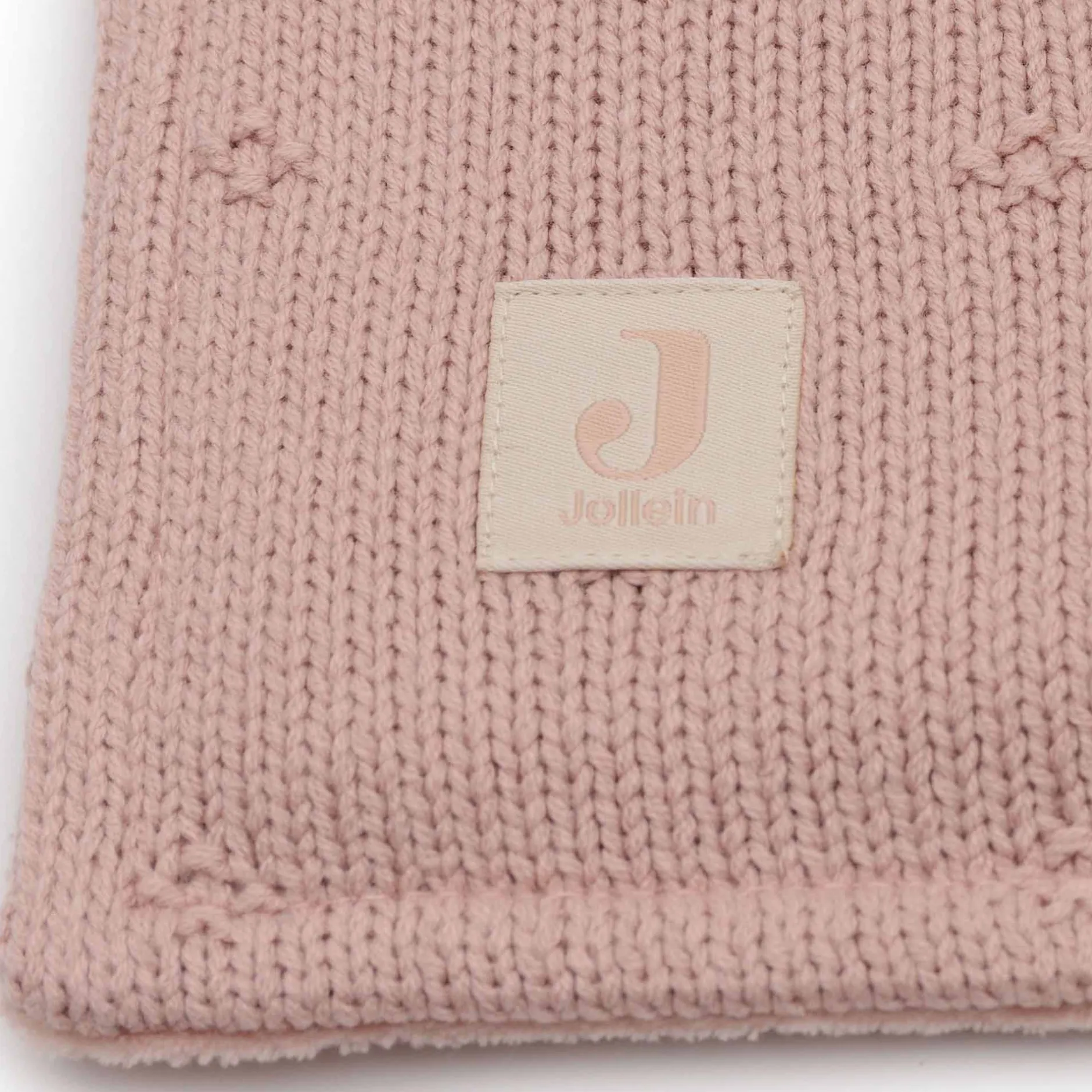 Dekens*Jollein wiegdeken cosy knit roze