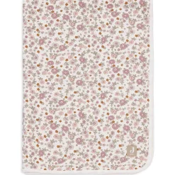Dekens*Jollein wiegdeken retro flowers wit