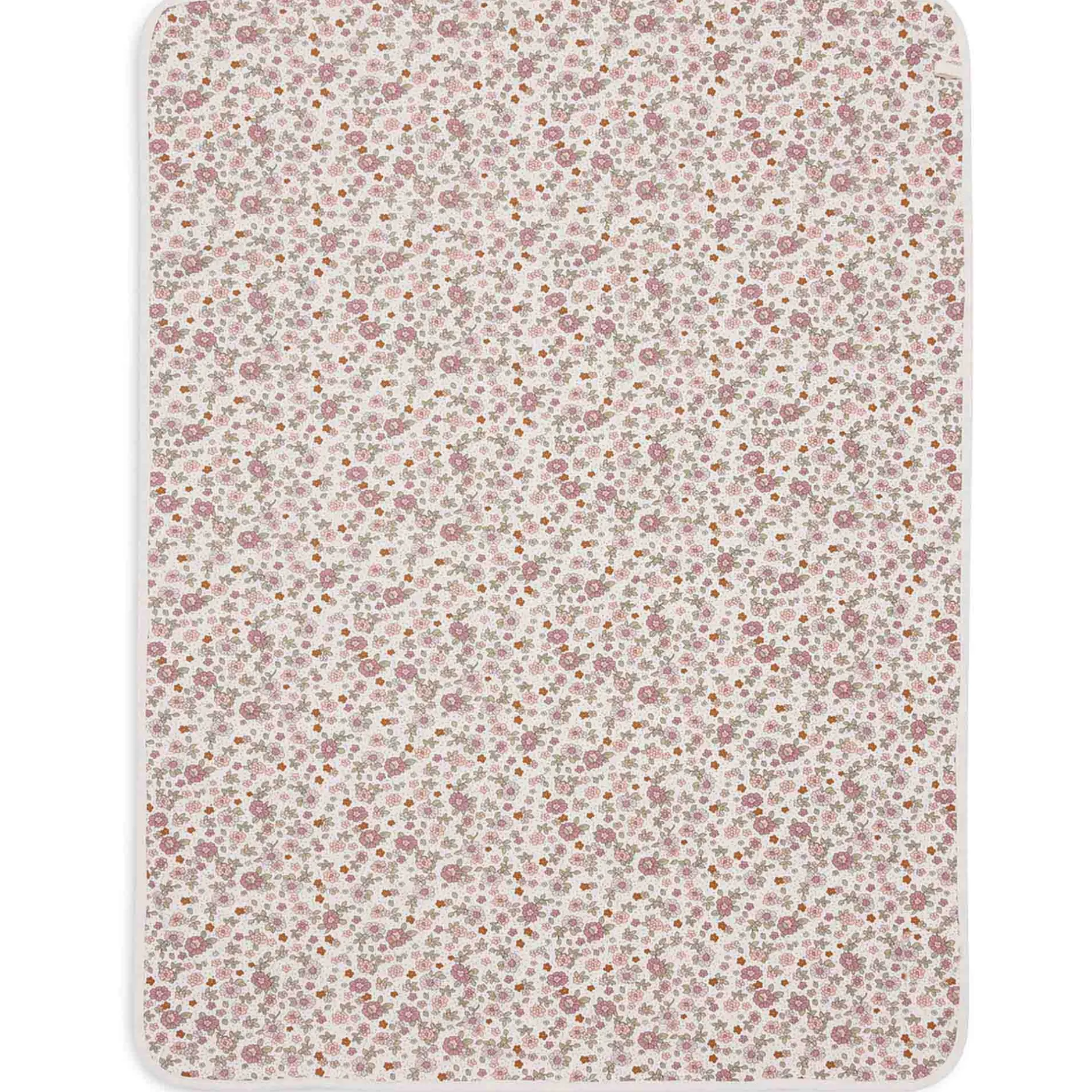 Dekens*Jollein wiegdeken retro flowers wit