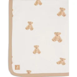 Dekens*Jollein wiegdeken teddy beer wit