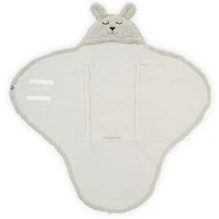 Wikkeldekens & Omslagdoeken*Jollein wikkeldeken Bunny grijs