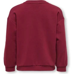 Truien & Vesten|Truien & Sweaters*Kids Only peuter sweater lange mouwen tekst rood Winered