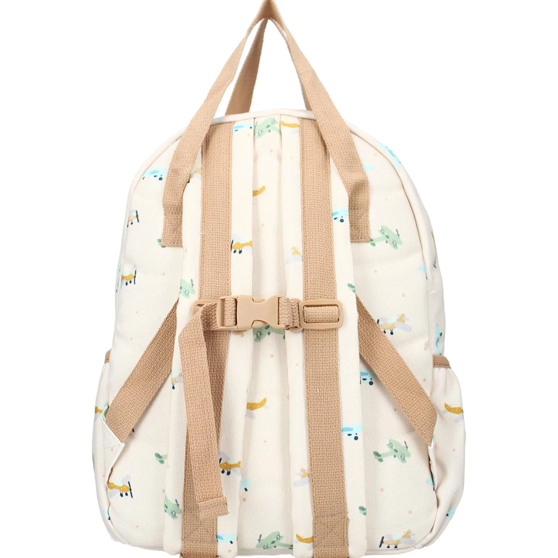 Luiertassen*Kidzroom kinderrugtas vliegtuig Ecru