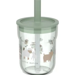 Bekers & Glazen*Mepal Kinderglas Mio 250ml met rietje groen
