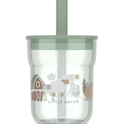 Bekers & Glazen*Mepal Kinderglas Mio 250ml met rietje groen