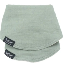 Slabbetjes*Kipkep 3-in-1 slab 2 stuks groen