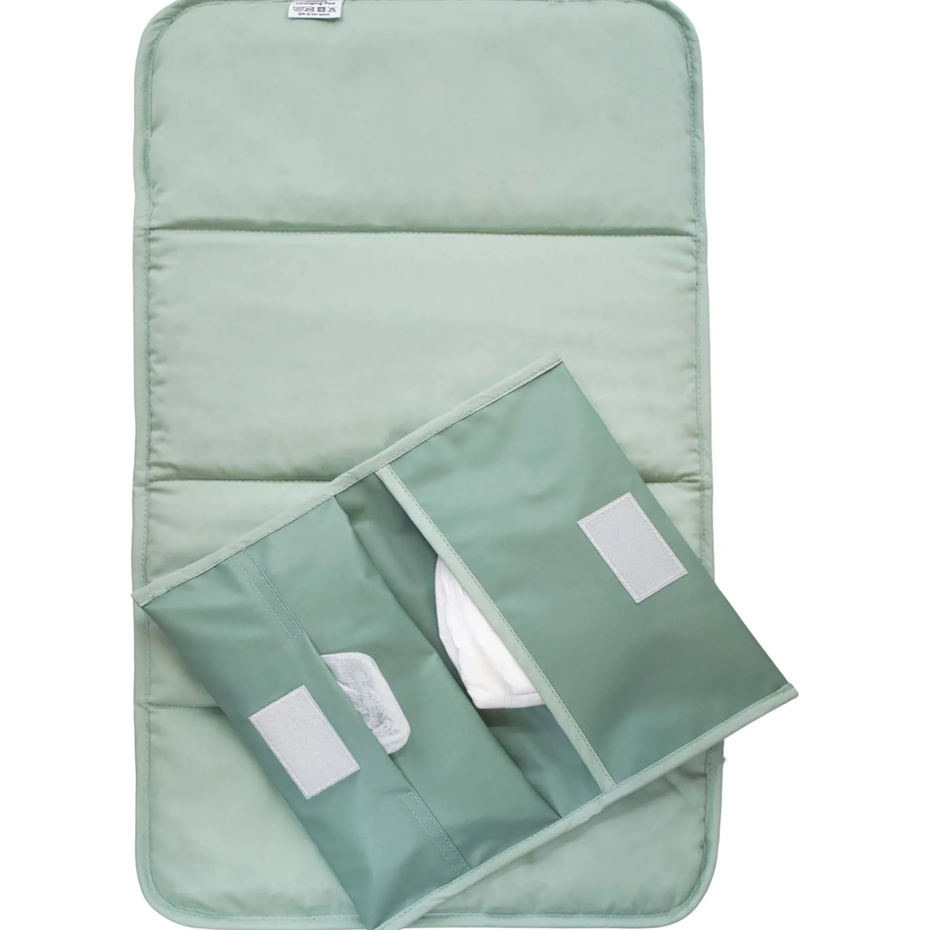 Luiertassen*Kipkep verschoningsmatje+luieretui combiset Pale Green