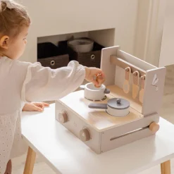 Keukens & Kinderservies*Label Label houten cooker / keuken set Beigebrown