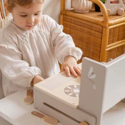 Keukens & Kinderservies*Label Label houten cooker / keuken set Beigebrown