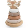 Stapelspeelgoed*Label Label houten stapelring Beigebrown