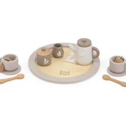 Keukens & Kinderservies*Label Label houten thee set Beigebrown