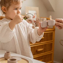 Keukens & Kinderservies*Label Label houten thee set Beigebrown