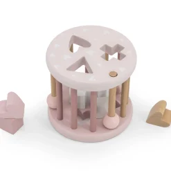 Vormenstoven*Label Label houten vormenstoof Pink