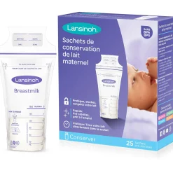 Borstkolf Accessoires|Borstvoedingszakjes & -Flesjes*Lansinoh moedermelk bewaarzakjes 180ml - 25 stuks