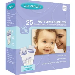 Borstkolf Accessoires|Borstvoedingszakjes & -Flesjes*Lansinoh moedermelk bewaarzakjes 180ml - 25 stuks
